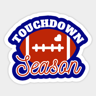 Touchdown Season Funny American Football Mom Sticker